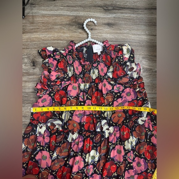 Cinq a Sept Ricki Floral-Print High-Low Midi Dress  Size 8 - Picture 10 of 10